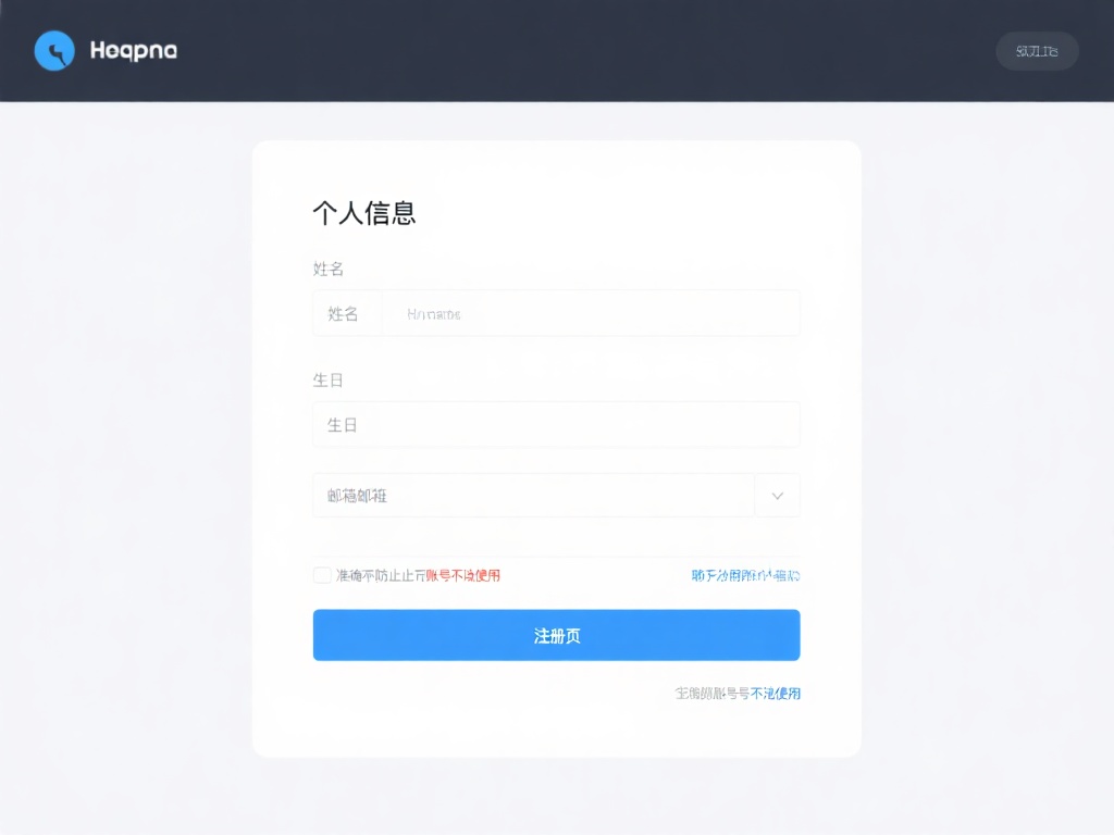 填写个人信息：在注册页面上，需要输入一些基本信息，